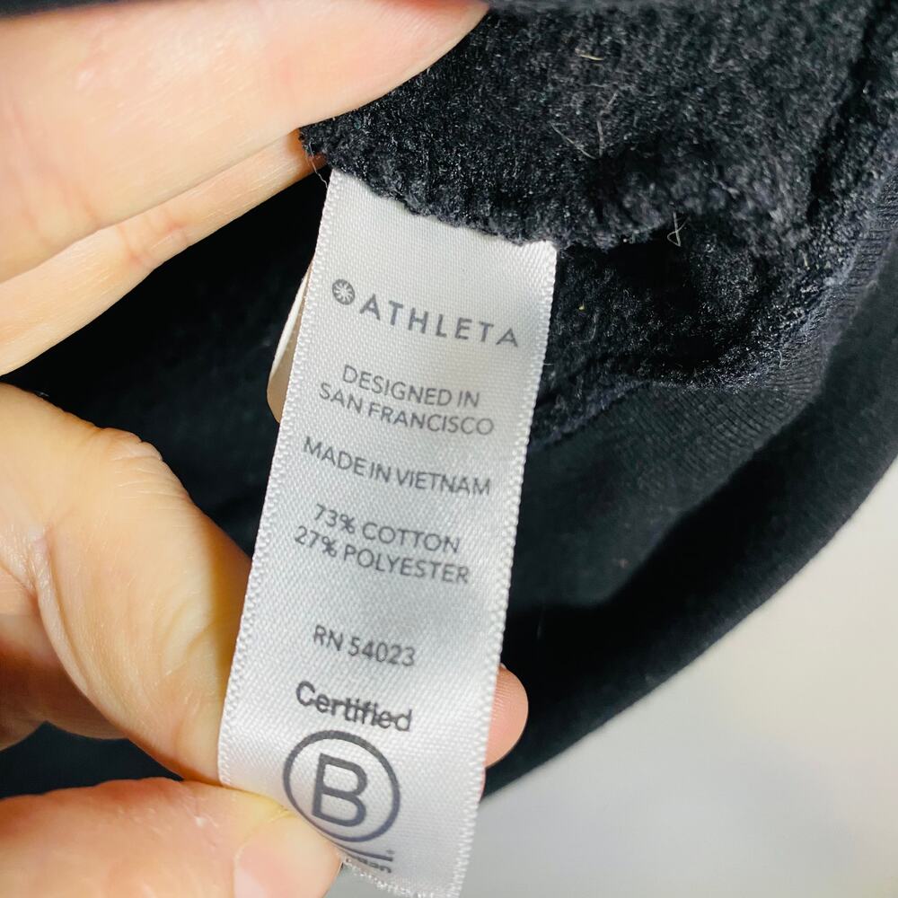 Athleta Black Mission Pullover Hoodie Size XS EUC‎ - Picture 5 of 7